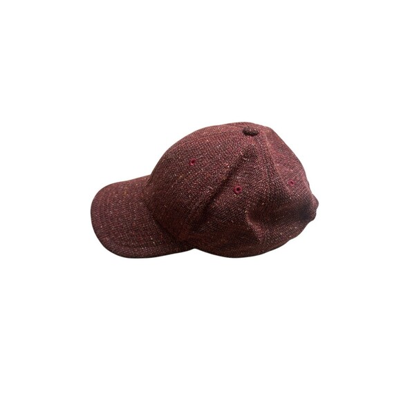 Autumn Tweed Ball Cap Women's One Size Cranberry Vintage Style Adjustable - Picture 3 of 6